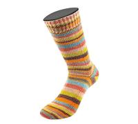 MEILENWEIT 8-fach 150g Print 9974 - Orange/Petrol/Rost/Rosabeige/Senf/Dunkelbraun