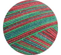 MEILENWEIT Merino 6-fach 150g CHRISTMAS 625 - Hellrot/Rot/Grün/Hellgrün (Lurex)