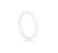 MeiLiSis Keramikringe, 3 Mm Weiß, Einfache, Glänzende Keramikringe, Damenschmuck, Modischer Stil Aus Keramik, Bequeme Passform, Fingerringe Für Unisex-Keramikschmuck, Wie Abgebildet, 8