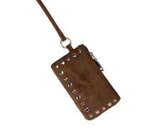 MEILVMEIJI Reisebedarf, kleine Umhängetasche, Veloursleder, Brustbeutel, Lippenstift, Kopfhörer, Aufbewahrungstasche