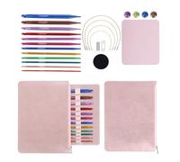 MEILVMEIJI Tunesische Häkelnadeln mit Kabel, tunesische afghanische Stricknadeln, 3,0 mm - 10 mm, austauschbar, 12 Stück