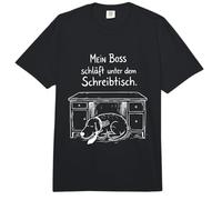 Mein Boss Schläft Unter Dem Schreibtisch Bürohund Comfort Colors Adult Heavyweight T-Shirt