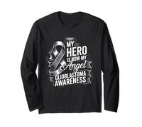 Mein Held ist jetzt Mein Engel Glioblastoma Multiforme Awareness Langarmshirt