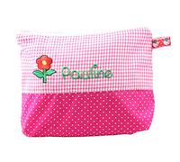 Mein-Name Kinder Kulturtasche mit Name in Pink 21x16 cm