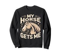 Mein Pferd Holt Mich Pferdeliebhaber Reiter Sweatshirt