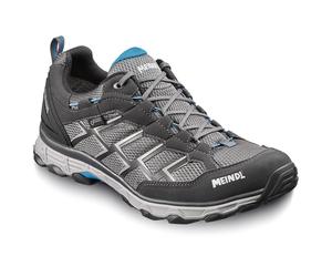 Meindl Activo GTX Comfort Fit Herren Nordic Walking Schuhe anthrazit-ozean Schuhgröße EU 46,5 Farbgruppe grau grau Herren