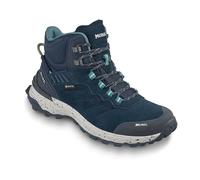Wanderschuh MEINDL "Meindl Dallas Lady Mid GORE-TEX marine/lemon", Gr. 41, schwarz, Veloursleder, Mesh, unifarben, Schuhe, GORE-TEX - Winddicht, wasserdicht und atmungsaktiv (14444504-41) schwarz