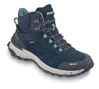Wanderschuh MEINDL "Meindl Dallas Lady Mid GORE-TEX marine/lemon", Gr. 41, schwarz, Veloursleder, Mesh, unifarben, Schuhe, GORE-TEX - Winddicht, wasserdicht und atmungsaktiv (14444504-41) schwarz