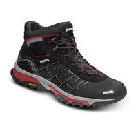 Meindl - Wanderschuhe GORE-TEX - Finale Mid GTX Black/Red für Herren - Größe 42,5 - schwarz schwarz 42.5
