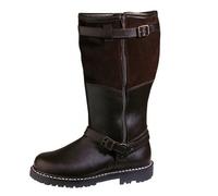 Meindl Fliegerstiefel Herren Winterstiefel mit Lammfell dunkelbraun Schuhgröße EU 45 Farbgruppe braun braun Herren