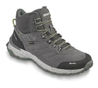 Wanderschuh MEINDL "Meindl Dallas Mid GORE-TEX grau/gelb", Gr. 42,5, schwarz, Veloursleder, Mesh, unifarben, Schuhe, GORE-TEX - Winddicht, wasserdicht und atmungsaktiv (61559831-42,5) schwarz