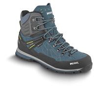 Meindl Trekkingstiefel Lite Summit GTX, wasserdicht, Wildleder, Gr. 45 / UK 10,5, türkis/petrol-gelb