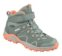 Meindl Kinder-Wanderschuhe Lucca Junior Mid GTX Linde/Orange Größe 33