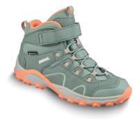 Meindl Lucca Junior Mid GTX Kinder Wanderschuhe linde-orange Schuhgröße EU 33 Farbgruppe grün grün Kinder