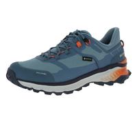 Meindl Wanderhalbschuhe Tahoma Lady GTX, wasserdicht stabile griffige Laufsohle Eisgrau/Orange EU 38