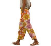 Meine Bestellungen Anzeigen Must Haves Aesthetic 7/8 Hose Damen Sommer Leicht Capri Leinenhose Sommerhose Baumwolle Leinen Stoffhose Lockere Strandhose Freizeithose Meine Bestellungen Anzeigen