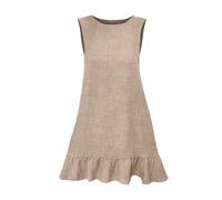 Meine Bestellungen Meine Rechnung Einsehen Damen Kleider Sommer Spring And New Border Foreign Trade Explosion Undershirt Dress Ruffled Sleeveless Casual Dresses Kleid Mit Knöpfen Sale Angebote