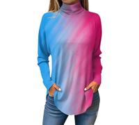Meine Bestellungen Tops Für Damen Shirt Damen Sommer Damen T-Shirt Rundhals Long Sleeve Oversized Sweatshirt Blumen Bedruckt Oberteile Basic Pulli Casual Longshirt Leichte Dirndlbluse Schwarz 3Xl