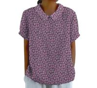 Meine Monatsabrechnung Leinenbluse Damen Sommer Kurzarm Sommerbluse Musselin Shirt Leinen Tunika Große Größen Elegante Oberteile Leinenshirt Angebote Kleidung