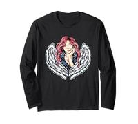 Meine Mutter ist EIN Engel, der vom Himmel auf Mich herabschaut Langarmshirt