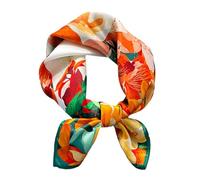 MEISEE Schal aus 100 % Maulbeerseide, klein, quadratisch, 53,3 x 53,3 cm, atmungsaktiv, leicht, für Damen, in Geschenkverpackung, Small