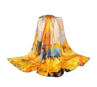 MEISEE Schal aus 100 % reiner Maulbeerseide, 43 x 43 cm, gro , quadratisch, leicht, Kopftuch, Haarwickel f r Damen, Schals mit Geschenkverpackung