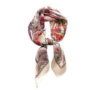 MEISEE Schal aus 100% reiner Maulbeerseide, quadratisch, 68,6 x 68,6 cm, Kopftuch, Kopftuch für Damen, in Geschenkverpackung, 27in