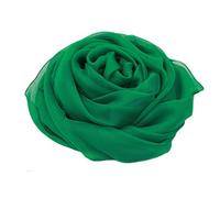 MEISHINE® 180 * 110cm Damen Elegant Seidenschal - Frauen Pashmina aus 100% Reiner Seide (Grün)