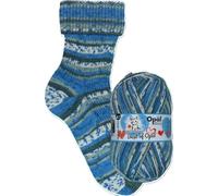 Meisterwerke Best of Opal 4-fach Sockenwolle, 75% Schurwolle Superwash, 25% Polyamid, 100g Knäuel, 425m Lauflänge, Nadelstärke 2,5-3mm (1033 Musica)