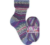 Meisterwerke Best of Opal 4-fach Sockenwolle, 75% Schurwolle Superwash, 25% Polyamid, 100g Knäuel, 425m Lauflänge, Nadelstärke 2,5-3mm (2066 Rendez - vous)