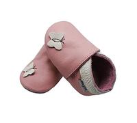 Mejale Lederschuhe Kinder Krabbelschuhe Baby Junge Mädchen Hausschuhe Weicher Leder Babyhausschuhe(24-36 Monate, Rosa, XXL)