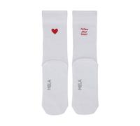 MELA 2er-Pack Bio-Socken 'Herz folgen', weiß, Gr. 35/38
