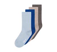 MELA 4er-Pack Bio-Socken 'Ripped', mix blue earth, Gr. 39/42