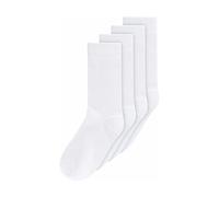 MELA 4er-Pack Bio-Socken 'Ripped', weiß, Gr. 39/42