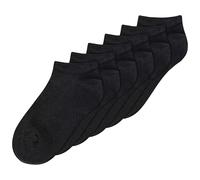 Sneakersocken 6er Pack | von MELA | Fairtrade & GOTS zertifiziert SCHWARZ 43-46