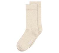 MELA Basic Socken 2 Paare aus 100% Bio-Baumwolle CREAM MELANGE 39-42