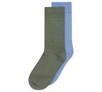 MELA Basic Socken 2 Paare aus 100% Bio-Baumwolle THYMIAN,FORGETMENOT 35-38