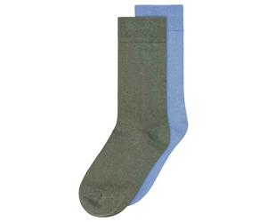 MELA Basic Socken 2 Paare aus 100% Bio-Baumwolle THYMIAN,FORGETMENOT 35-38