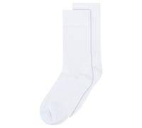MELA Basic Socken 2 Paare aus 100% Bio-Baumwolle WEISS 35-38