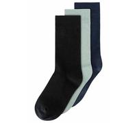 MELA Basic Socken 3 Paare aus 100% Bio-Baumwolle SCHWARZ,MINT,NAVY 43-46