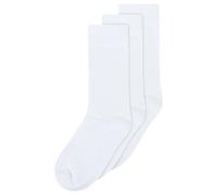 MELA Basic Socken 3 Paare aus 100% Bio-Baumwolle WEISS 43-46
