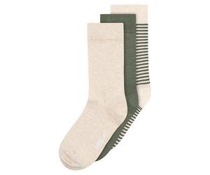 MELA Basic Socken 3 Paare CREAM MELANGE,THYMIAN,THYMIAN GESTREIFT 39-42
