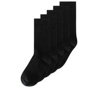 MELA Basic Socken 5 Paare aus 100% Bio-Baumwolle SCHWARZ 43-46