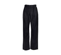 MELA Bio-Damen-Cordhose "OORJA" mit weitem Bein, Highwaist, schwarz, Gr. 38