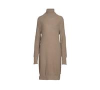 MELA Bio-Damen-Midi-Strickkleid 'ABAZIN' langarm m. Rollkragen, hazel, Gr. XL