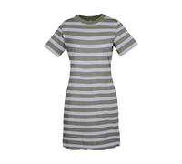 MELA Bio-Damen-Mini-T-Shirt-Kleid "DARSHAT" mit Rundhalsausschnitt, thymian/krokus, Gr. M