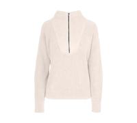 MELA Bio-Damen-Rippstrick Troyer 'KIMAYA' mit Stehkragen, cream melange, Gr. M