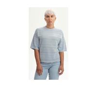 MELA Bio-Damen-Strick-T-Shirt 'AROHI' strukturiert, cloudy blue, Gr. S