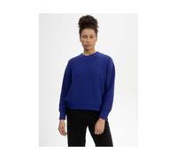MELA Bio-Damen-Strickpullover 'ADAH' mit Rundhalsausschnitt, bold blue, Gr. L