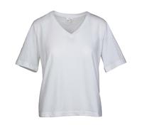 MELA Bio-Damen-T-Shirt "ANKITA" mit V-Ausschnitt, weiß, Gr. L